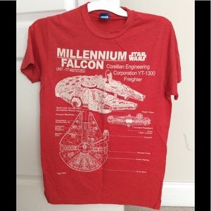 Star Wars Millenium Falcon T-shirt, Small, NWOT